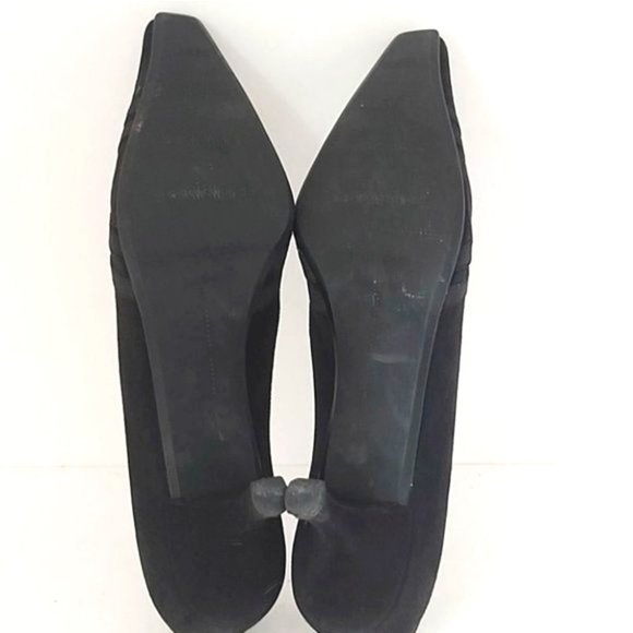 STUART WEITZMAN | Women's Suede Heels Black Size 7.5 - Picture 7 of 8